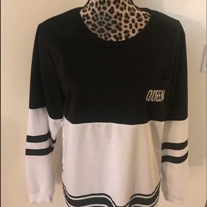 Stylish sporty stripe Long sleeve Top